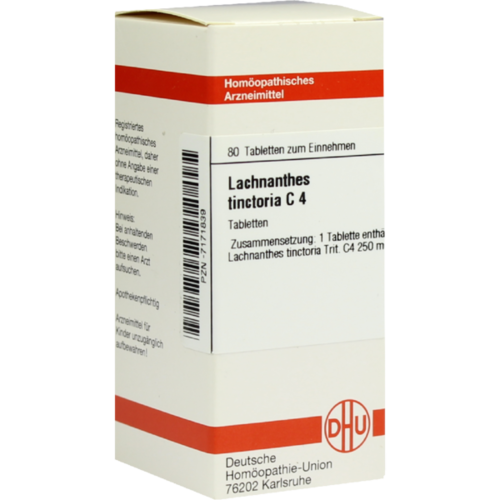 Verpackungsbild(Packshot) von LACHNANTHES tinctoria C 4 Tabletten