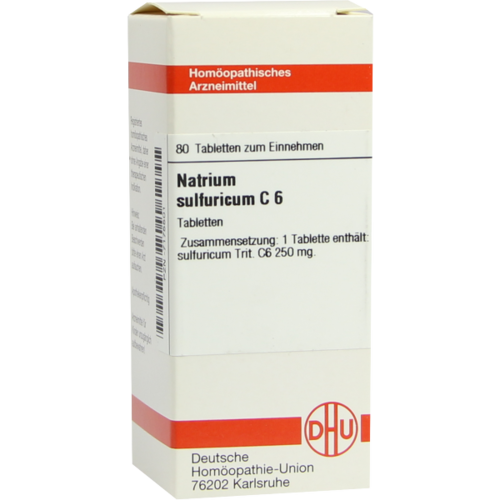 Verpackungsbild(Packshot) von NATRIUM SULFURICUM C 6 Tabletten