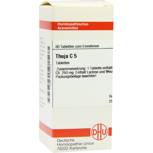 Verpackungsbild(Packshot) von THUJA C 5 Tabletten