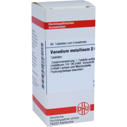 Verpackungsbild(Packshot) von VANADIUM METALLICUM D 6 Tabletten
