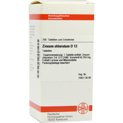 Verpackungsbild(Packshot) von ZINCUM CHLORATUM D 12 Tabletten