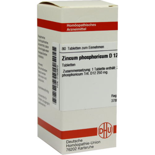 Verpackungsbild(Packshot) von ZINCUM PHOSPHORICUM D 12 Tabletten
