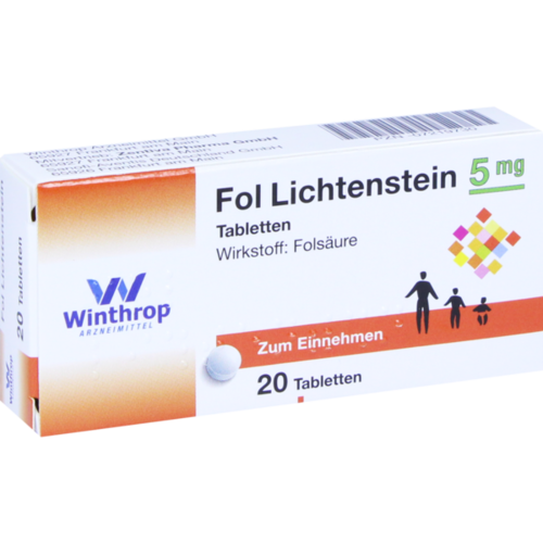 Verpackungsbild(Packshot) von FOL Lichtenstein 5 mg Tabletten