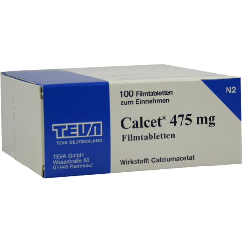 Verpackungsbild(Packshot) von CALCET 475 mg Filmtabletten
