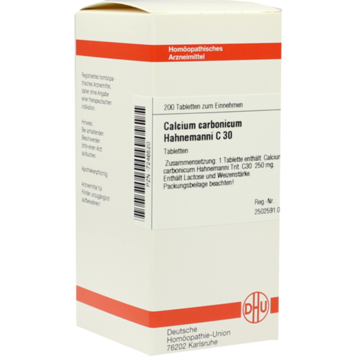 Verpackungsbild(Packshot) von CALCIUM CARBONICUM Hahnemanni C 30 Tabletten