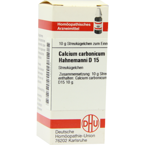 Verpackungsbild(Packshot) von CALCIUM CARBONICUM Hahnemanni D 15 Globuli