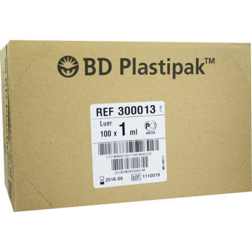 Verpackungsbild(Packshot) von BD PLASTIPAK Tuberkulinspr.1 ml o.Kanüle