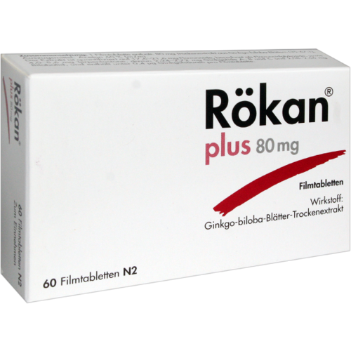 Verpackungsbild(Packshot) von RÖKAN Plus 80 mg Filmtabletten