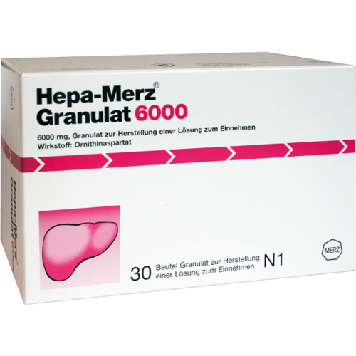 Verpackungsbild(Packshot) von HEPA-MERZ Granulat 6000 Beutel