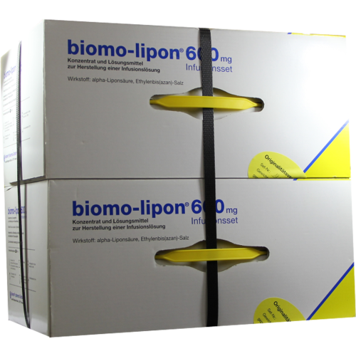 Verpackungsbild(Packshot) von BIOMO-lipon 600 mg Infusionsset Ampullen