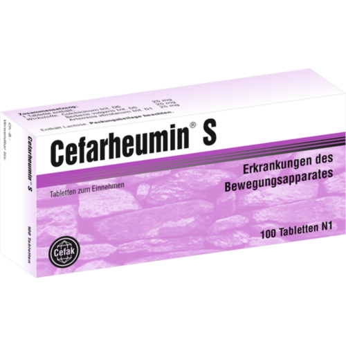 Verpackungsbild(Packshot) von CEFARHEUMIN S Tabletten