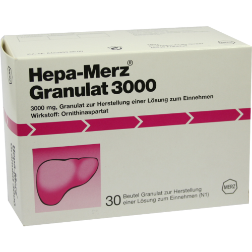 Verpackungsbild(Packshot) von HEPA-MERZ Granulat 3000 Beutel