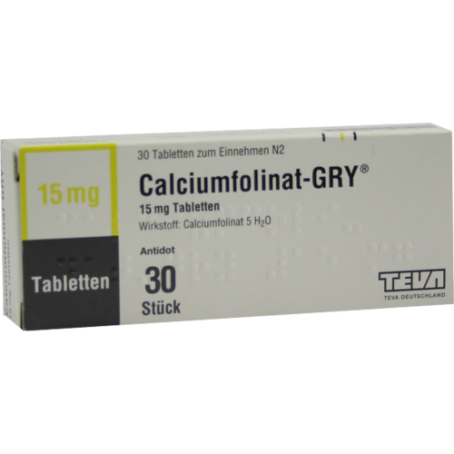 Verpackungsbild(Packshot) von CALCIUMFOLINAT GRY 15 Tabletten