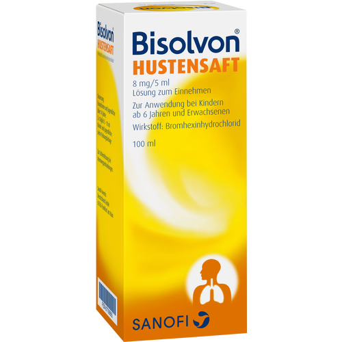 Verpackungsbild(Packshot) von BISOLVON Hustensaft 8 mg/5 ml