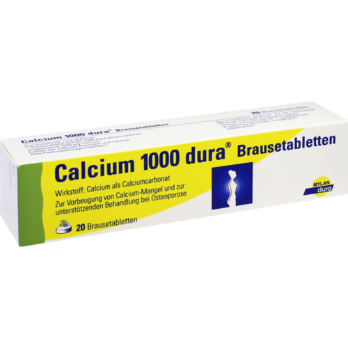 Verpackungsbild(Packshot) von CALCIUM 1000 dura Brausetabletten