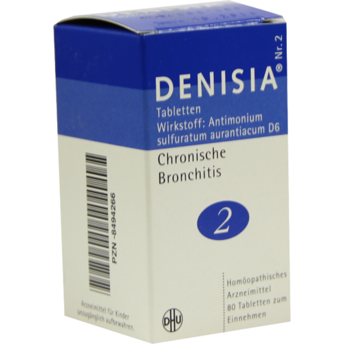 Verpackungsbild(Packshot) von DENISIA 2 chronische Bronchitis Tabletten