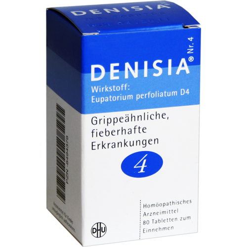 Verpackungsbild(Packshot) von DENISIA 4 grippeähnliche Krankheiten Tabletten