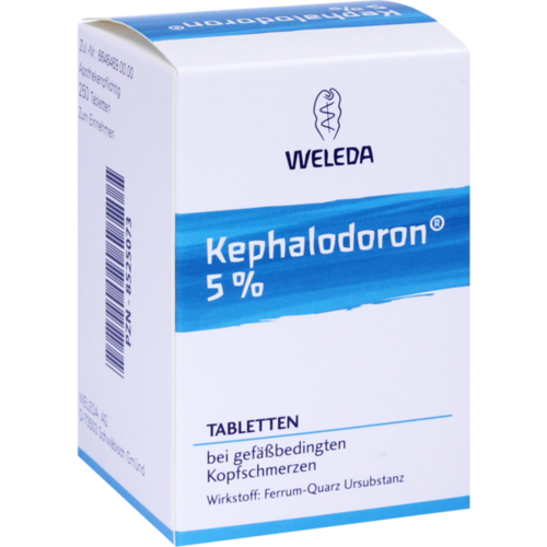 Verpackungsbild(Packshot) von KEPHALODORON 5% Tabletten
