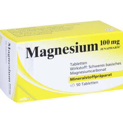 Verpackungsbild(Packshot) von MAGNESIUM 100 mg Jenapharm Tabletten