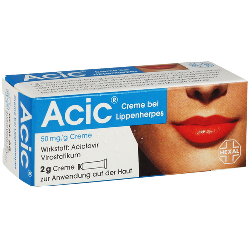 Verpackungsbild(Packshot) von ACIC Creme bei Lippenherpes