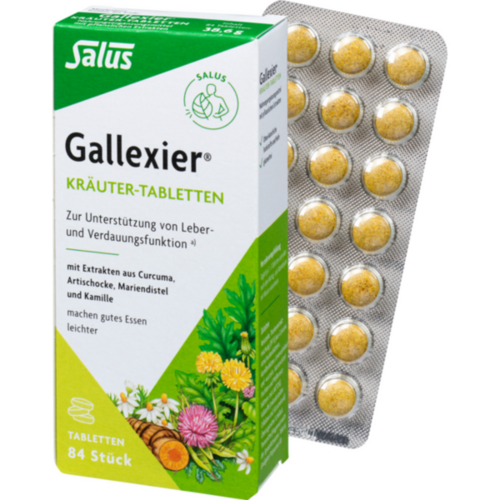 Verpackungsbild(Packshot) von GALLEXIER Kräuter-Tabletten Salus