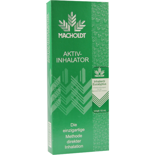 Verpackungsbild(Packshot) von MACHOLDT Aktiv Inhalator+1 Eukalyptusöl Kombipack.