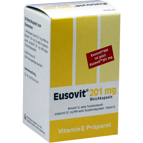 Verpackungsbild(Packshot) von EUSOVIT 201 mg Weichkapseln