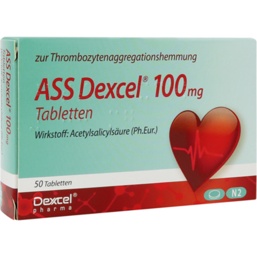 Verpackungsbild(Packshot) von ASS Dexcel 100 mg Tabletten