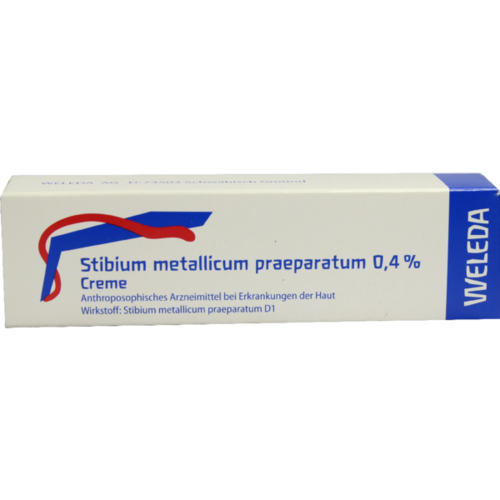 Verpackungsbild(Packshot) von STIBIUM METALLICUM PRAEPARATUM 0,4% Creme
