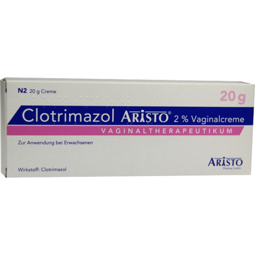 Verpackungsbild(Packshot) von CLOTRIMAZOL ARISTO 2% Vaginalcreme + 3 Applikat.