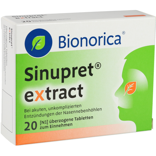 Verpackungsbild(Packshot) von SINUPRET extract überzogene Tabletten