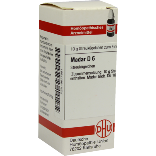 Verpackungsbild(Packshot) von MADAR D 6 Globuli