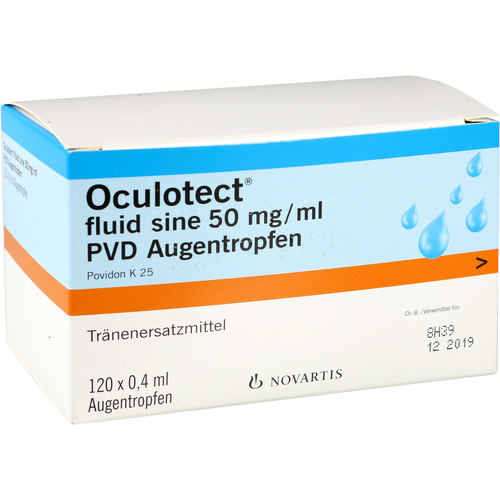 Verpackungsbild(Packshot) von OCULOTECT fluid sine PVD Augentropfen
