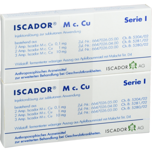 Verpackungsbild(Packshot) von ISCADOR M c.Cu Serie I Injektionslösung
