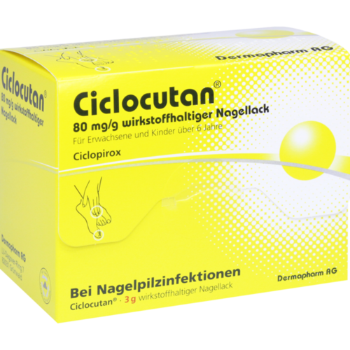 Verpackungsbild(Packshot) von CICLOCUTAN 80 mg/g wirkstoffhaltiger Nagellack