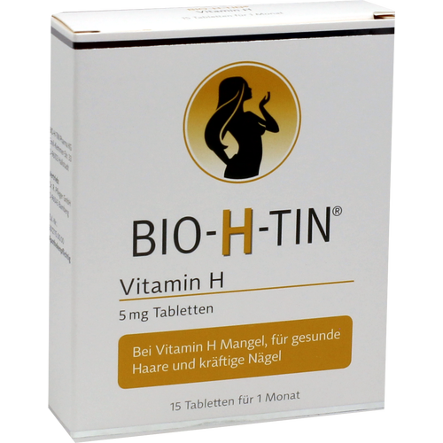 Verpackungsbild(Packshot) von BIO-H-TIN Vitamin H 5 mg für 1 Monat Tabletten