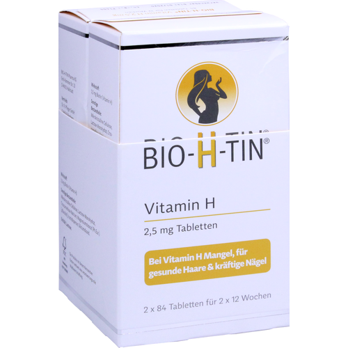 Verpackungsbild(Packshot) von BIO-H-TIN Vitamin H 2,5 mg für 2x12 Wochen Tabl.