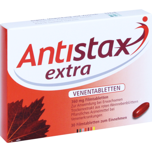 Verpackungsbild(Packshot) von ANTISTAX extra Venentabletten