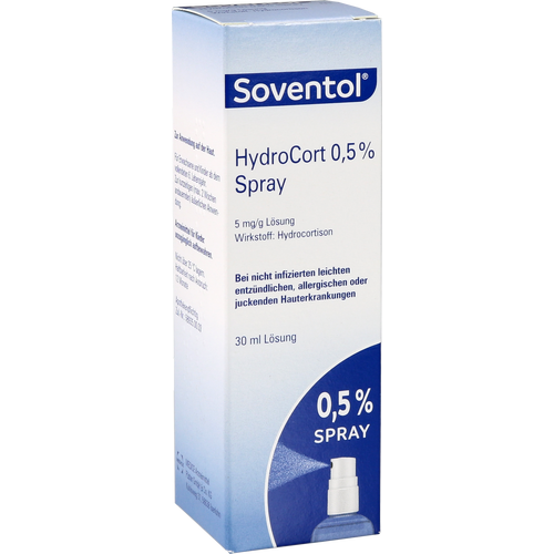 Verpackungsbild(Packshot) von SOVENTOL Hydrocort 0,5% Spray
