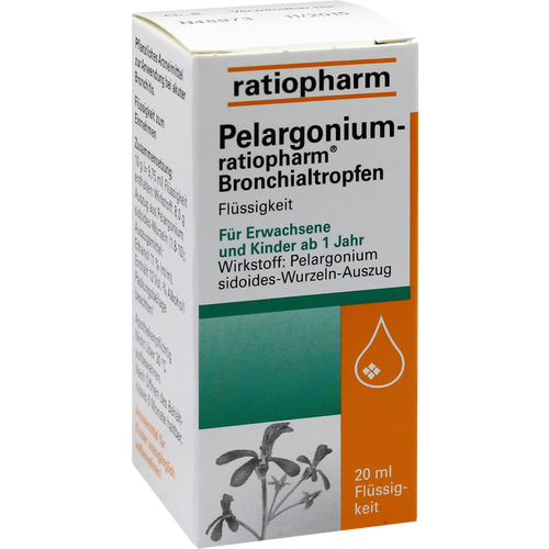 Verpackungsbild(Packshot) von PELARGONIUM-RATIOPHARM Bronchialtropfen