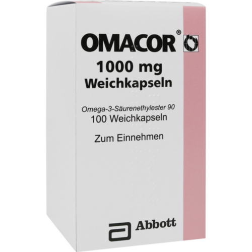 Verpackungsbild(Packshot) von OMACOR 1.000 mg Weichkapseln