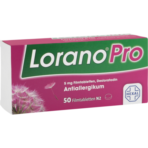 Verpackungsbild(Packshot) von LORANOPRO 5 mg Filmtabletten