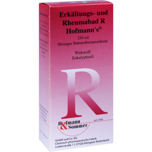 Verpackungsbild(Packshot) von ERKÄLTUNGS- UND Rheumabad R Hofmann's