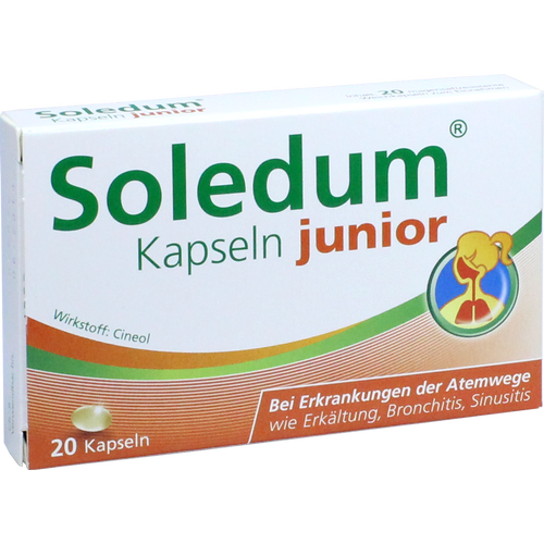 Verpackungsbild(Packshot) von SOLEDUM Kapseln junior 100 mg