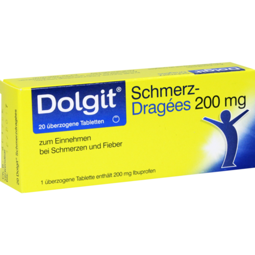 Verpackungsbild(Packshot) von DOLGIT Schmerzdragees