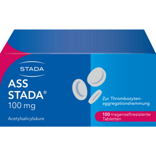 Verpackungsbild(Packshot) von ASS STADA 100 mg magensaftresistente Tabletten