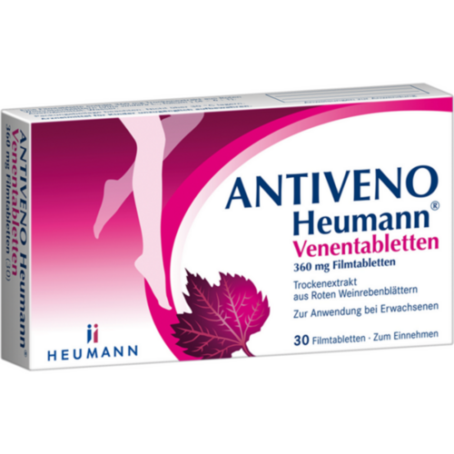 Verpackungsbild(Packshot) von ANTIVENO Heumann Venentabletten 360 mg Filmtabl.