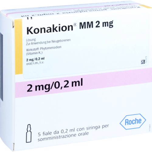 Verpackungsbild(Packshot) von KONAKION MM 2 mg Lösung