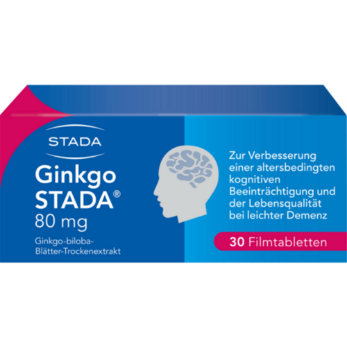Verpackungsbild(Packshot) von GINKGO STADA 80 mg Filmtabletten