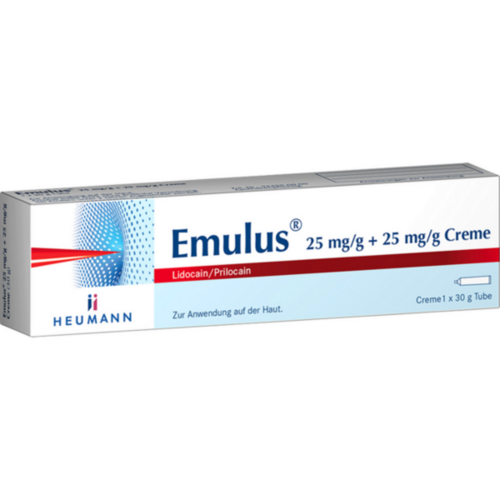 Verpackungsbild(Packshot) von EMULUS 25 mg/g + 25 mg/g Creme